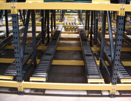 2-Track Wide Roller Pallet Flow